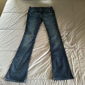 Black Orchid Dark Blue Flare Jeans